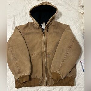 Carhartt Tan Hooded Jacket